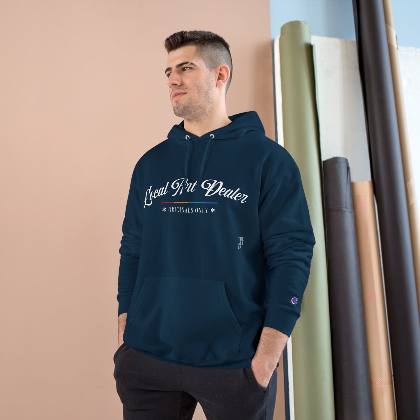 Local Art Dealer Champion Hoodie