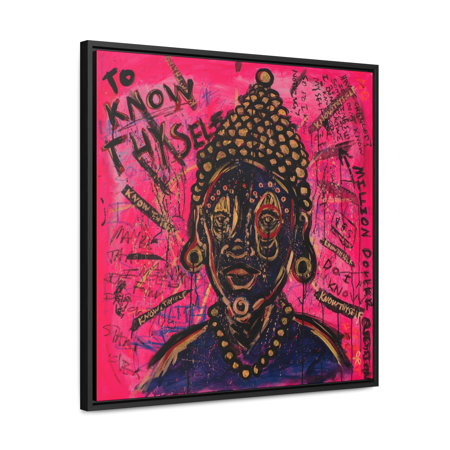 Framed "To Know Thyself" Canvas