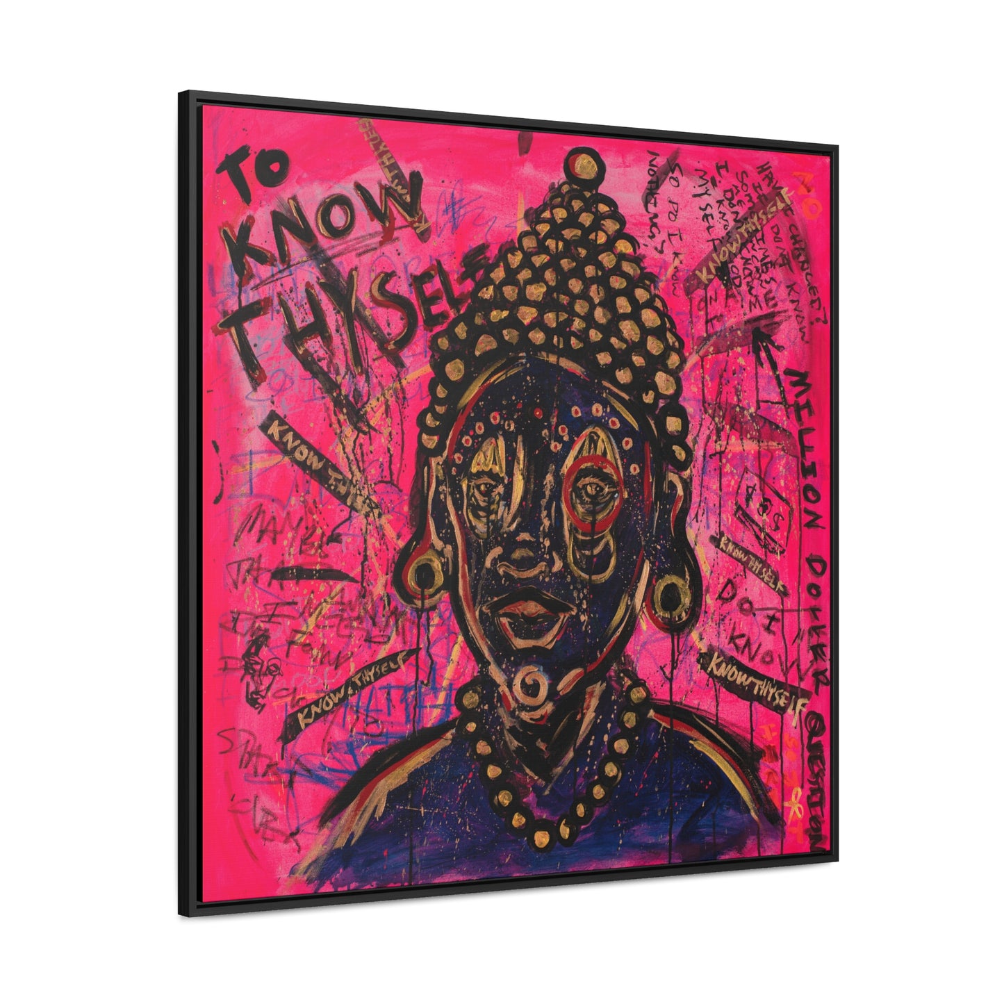 Framed "To Know Thyself" Canvas