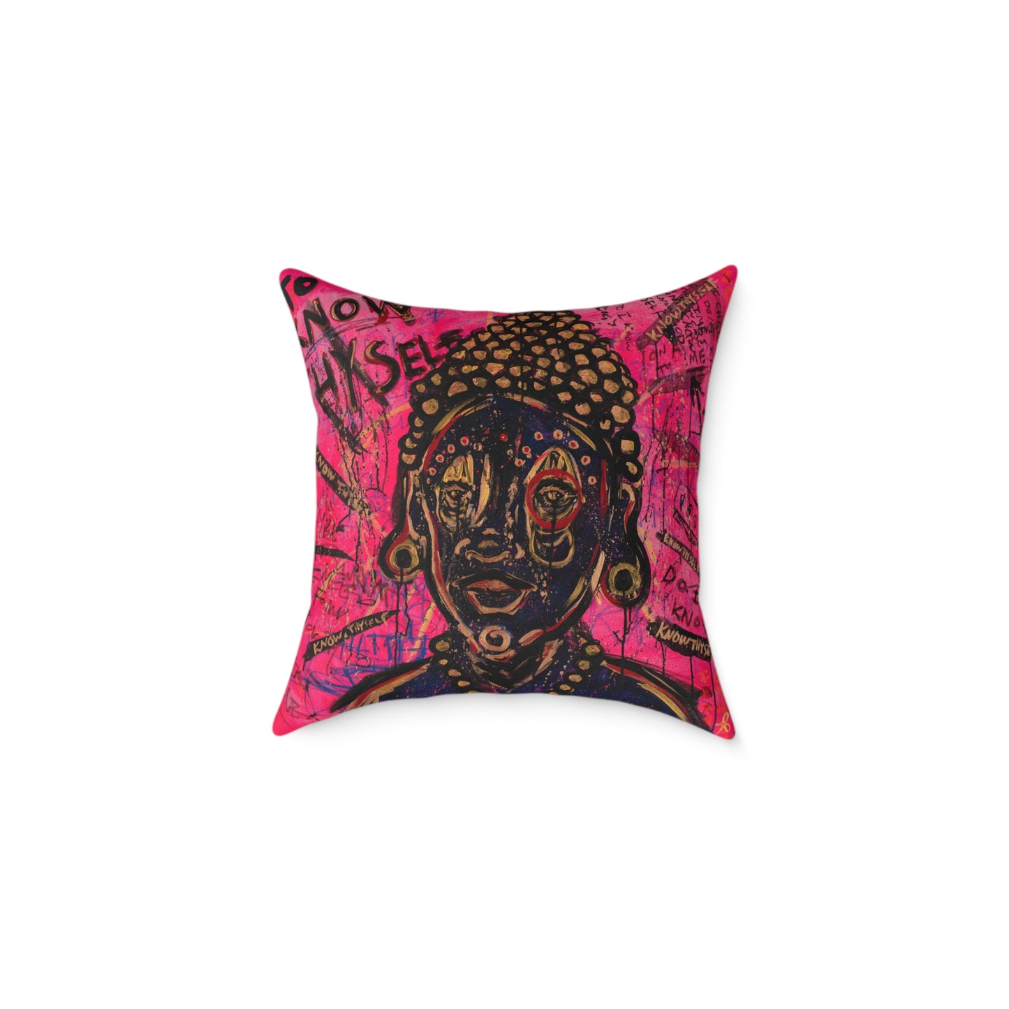 "To Know Thyself" Buddha Pillow