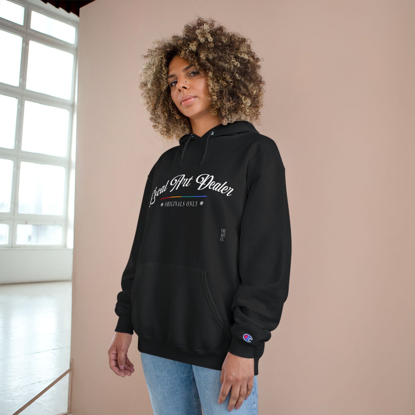 Local Art Dealer Champion Hoodie