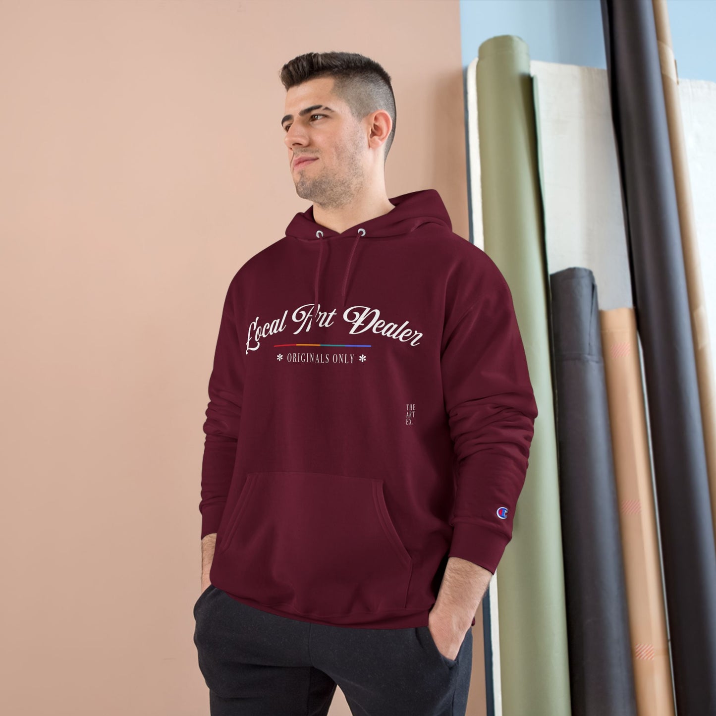 Local Art Dealer Champion Hoodie