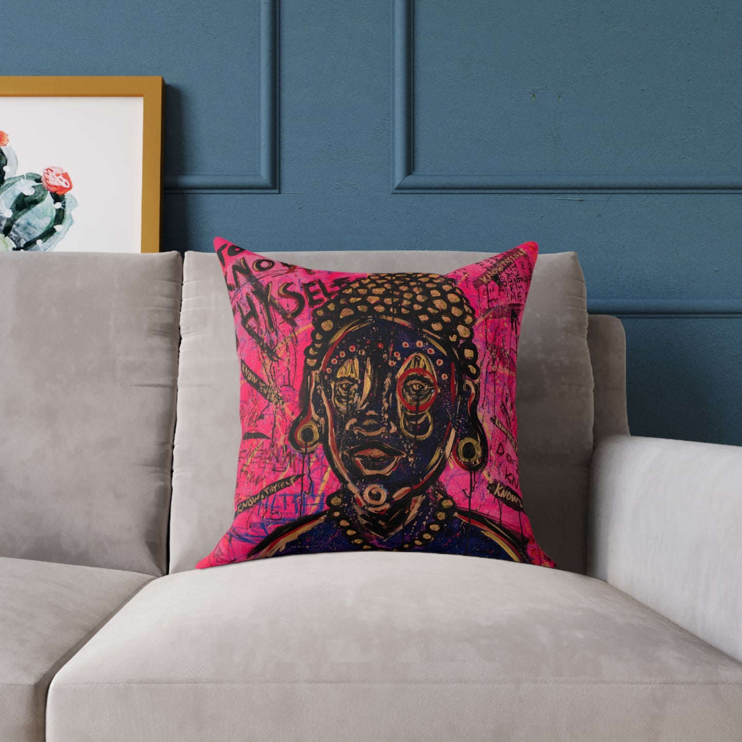 "To Know Thyself" Buddha Pillow