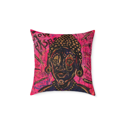 "To Know Thyself" Buddha Pillow