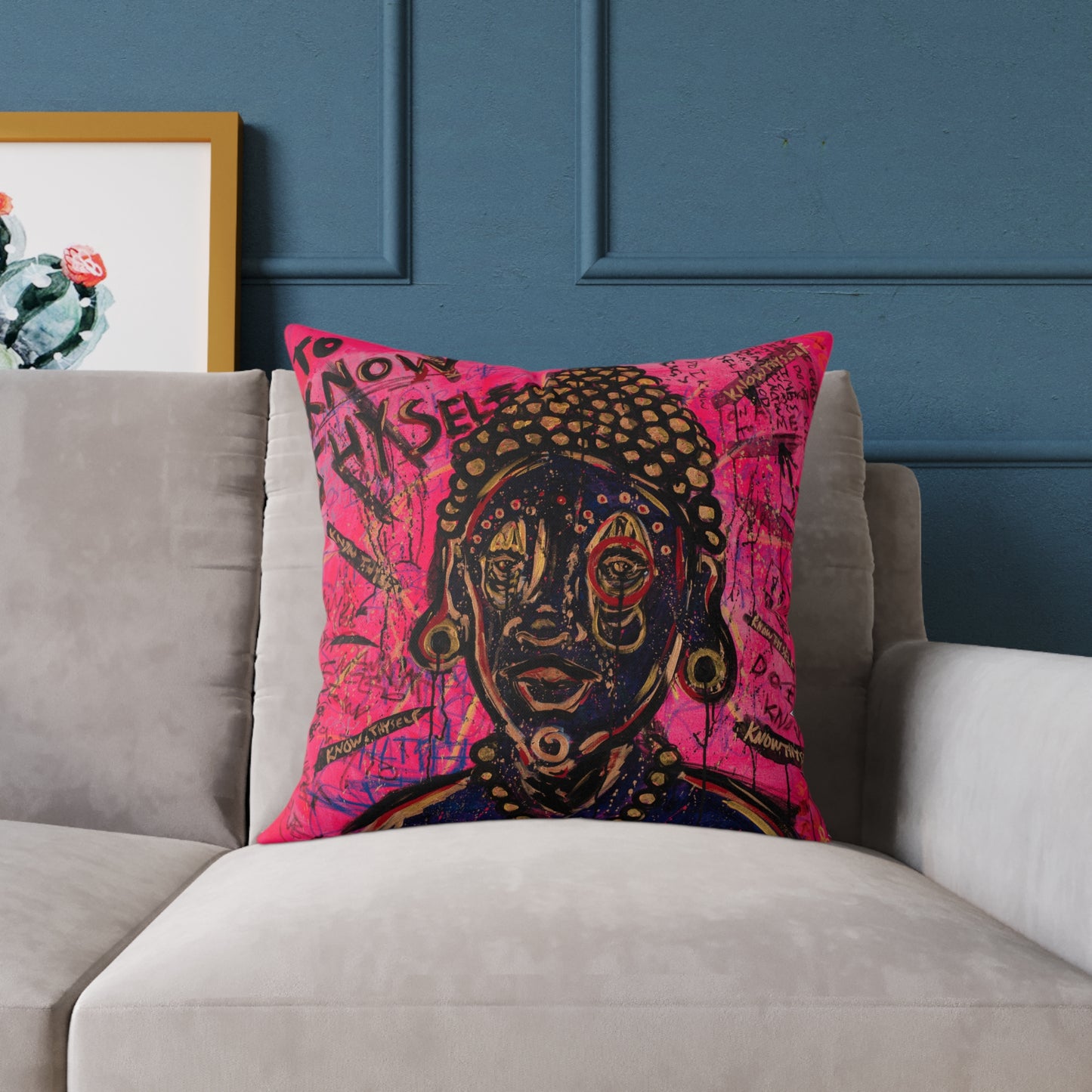 "To Know Thyself" Buddha Pillow